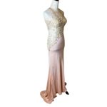 Clarisse  Blush Beaded Mermaid Gown | Size 5/6 Altered to XS | Prom Hoco Pageant Photo 1