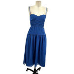 La Maison Talulah Sorrento Midi Dress Azure Blue Polka Dot Size Small Photo 1