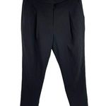 All Saints Dala Trousers Slacks Career Pants Pleated Black Womens Size 6 Tapered Photo 0