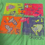 Vintage 1980’s Sasson Fish Print Neon T Photo 2
