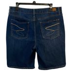 7 For All Mankind Dark Blue Jean Bermuda / long Shorts sz 12 Photo 1