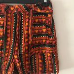 Farm Rio  Gemma Belted Shorts in Orange Geometric Print Size XS Viscose Photo 3