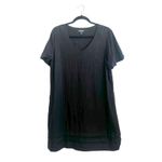 Original Nicole Miller Black Linen Dress Minimalist Classic 90s Quiet Luxury XL Photo 1