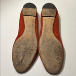 Chloé Chloe Lauren Ballerina Ballet Flats Suede Leather Scalloped Trim Rust Orange 10 Photo 7