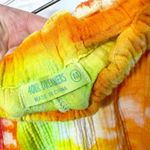 4OUR DREAMERS Medium Gauzy Pants Handmade Tie Dye Elastic Pull On Spiral 901 Photo 8