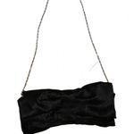 New Black satin formal coquette Bow purse evening bag. , clutch Photo 1