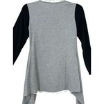 Relaxed Streetwear Mock Cardigan Top M – Preppy Casual Monochrome Contrast Size M Photo 8