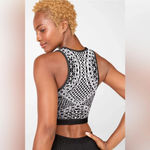 Fabletics Veranda Seamless Cropped Tank in Black/Grey Size Size M Photo 2