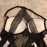 Jessica Simpson 🆕  Black Lace Teddy with Push Up Bra Top Photo 10