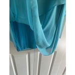 Soft Surroundings  Womens Plus 2x Blue Layered Chiffon Wedding Guest Tiered Photo 4