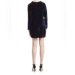 ALC Frank A.L.C Navy Blue Velvet Mini Dress Photo 5