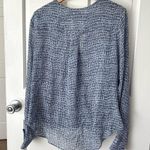 Bailey 44 Blue Fern Abstract V-neck Wrap Blouse Size Large Photo 5