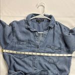 Velvet Heart Blue High-Low Shirt Dress Photo 5