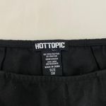 Hot Topic  Skater Punk Grunge Pink Bow Black Pleated Mini Lace Up Skirt S / M Photo 6