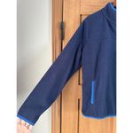 Vineyard Vines  Women’s Harbor Fleece 1/4 Snap Sweater Nautical Navy size Large Photo 1