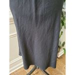 Ashley Stewart  Women's Black Linen V-Neck Sleeveless Knee Length Dress Size 12W Photo 3