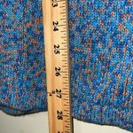 Vintage NEW MOVES size 14/16 pullover long sweater blue orange heavy longsleeve Size L Photo 1