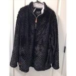 Simply Southern Women's Black Sherpa Faux Fur 1/4 Zip Pullover Jacket Size XXL Photo 0