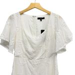 Lulus Morning in Mallorca White Eyelet Mini Dress size Small NWT Photo 3