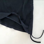 Black Lace Up Asymmetrical Hem Skirt Photo 2