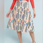 Hutch NEW  Anthropologie Multicolor Willem A-line Skirt Size 0 US Photo 0