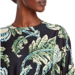 💕RHODE💕 Ella Dress ~ Camellia Vine Black Palm Leaf Botanical Print Small NWOT Photo 7