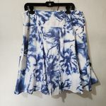 INC International Concepts Blue White Tie Dye Pleated Skirt1 Size 14 Photo 5