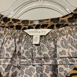 Crown & Ivy Crown &‎ Ivy 3/4 Sleeve Leopard Print Peasant Top brown size medium Photo 3