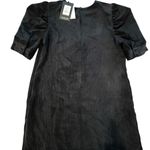 Who What Wear  Black Ruched Sheath Dress Photo 3