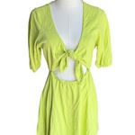 Lovers + Friends - NWT Tirzah Lime Green Cut Out Mini Dress Sz M Photo 3