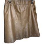 Sigrid Olsen  Brown 100% Leather Skirt Size 6 Photo 0