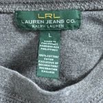 LRL Lauren Jeans Co. Button Shoulder Long Sleeve Top Gray Size L Womens Size L Photo 3