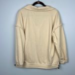 Small women’s oversized cropped boxy pullover sweatshirt Photo 7