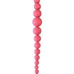 Vintage 50s Bubblegum Pink Graduated Bead Necklace . 18 Photo 1