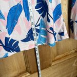 Tropical Leaf Print Long Sleeve Top size S upf50+ Blue Photo 2