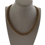ZARA Gold And Silver Tone Chunky Chain Embossed Coin Necklace Women’s Sz 18.5” Photo 0