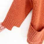 POL Longline Chunky Knit Cardigan S Orange Photo 3