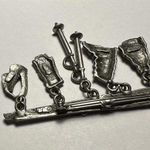 Signed JJ Skiing Charms Ski Mask, Skis, Gloves, Hat Brooch Pin Jonette Photo 2