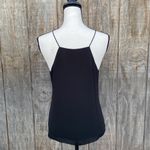 WAYF  Black Strappy Lace Up Plunge Cami Strapless Blouse Size Small Photo 4