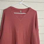 Free People Intimately Pink Waffle Thermal Top size M Photo 3