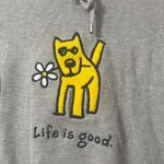 Life is Good NWT! Gray Rocket Dog Hooded Pullover Sweater Photo 1