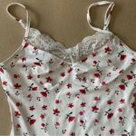 SheIn  White Dress with Red Floral Design Photo 5