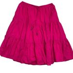 Pink cotton broom skirt Photo 0