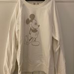 Disney White Mickey Mouse Sweatshirt Photo 0