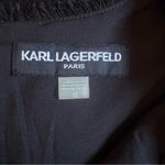 Karl Lagerfeld Paris Sleeveless Black Tonal Tweed Pocket Sheath Dress 10 Photo 8