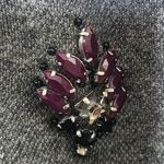 Loft Purple Jewel Embellished Grey Relaxed Sweatshirt Photo 7