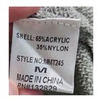 Miou Muse Top Womens Size Medium Grey Sleeveless Mock Neck Ribbed Knit‎ Gray Photo 5