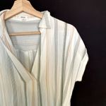 Mine green white orange striped beachy boho short sleeved sheath dress size M Size M Photo 1