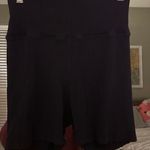 Daily Drills Purple Ribbed Biker Shorts Photo 2