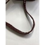 Brighton  2-Tone Croc Bucket Crossbody Bag Soft Leather Zipper Pockets 8.5" x 7" Photo 5